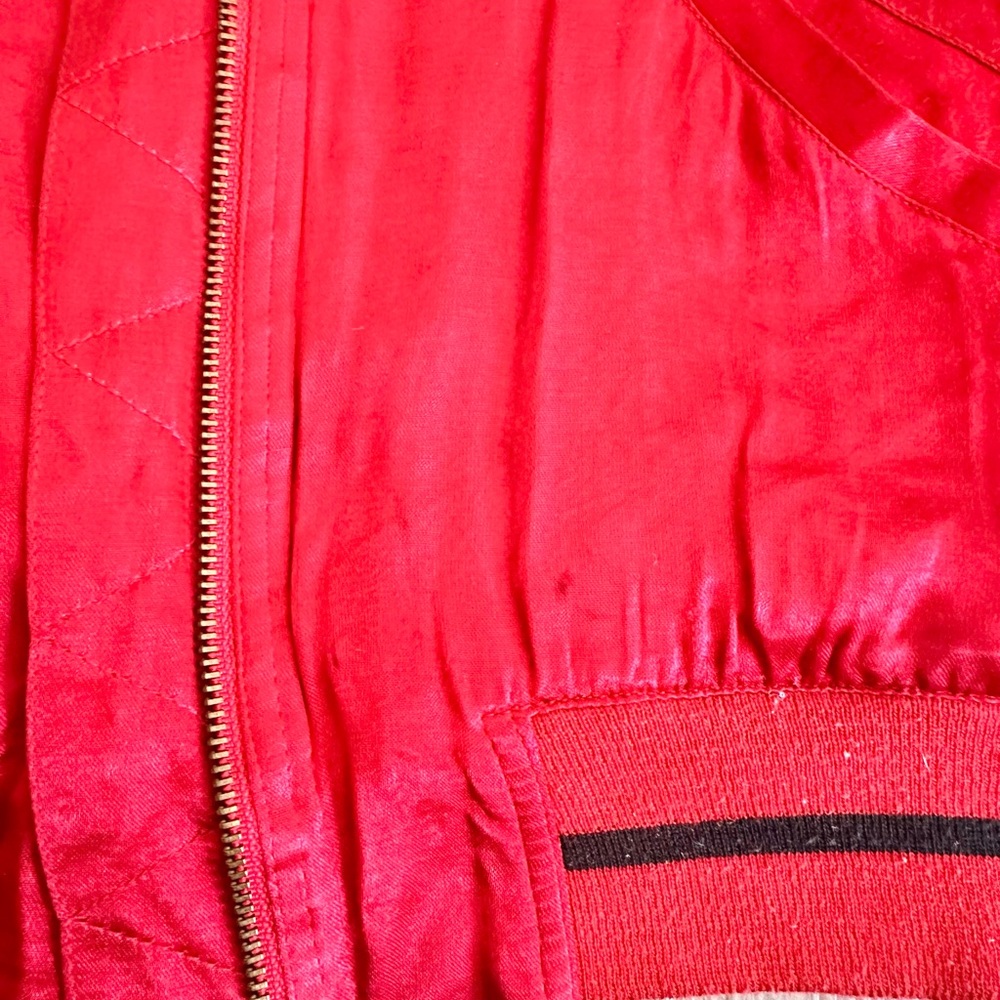 TOKYO DENIM BANK Satin Tiger Bomber Jacket Size Small - Picture 11 of 11